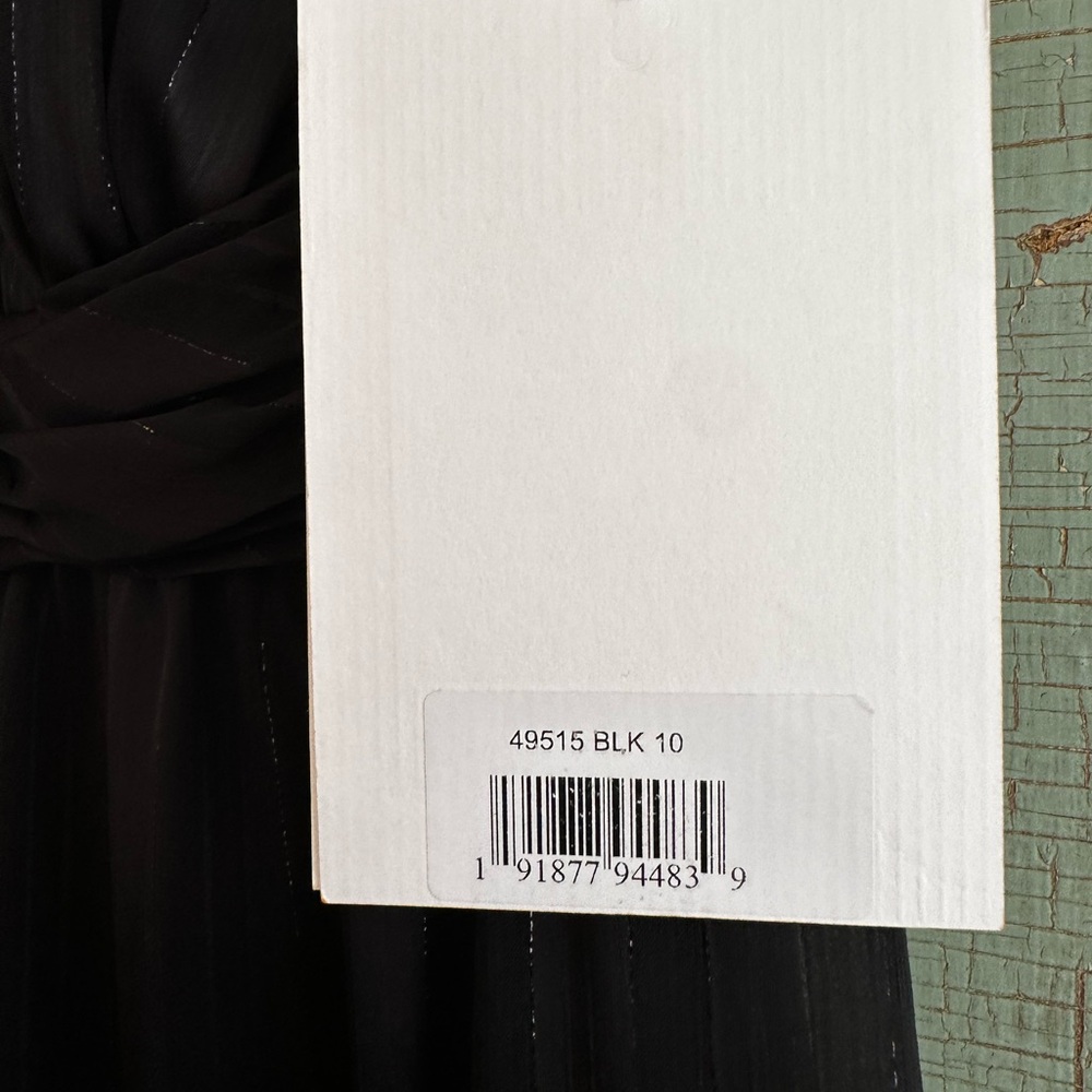 NWT Mac Duggal Black Tie Halter Neck Tiered Gown #49515 Retail $398 Sz 10 - Picture 5 of 9